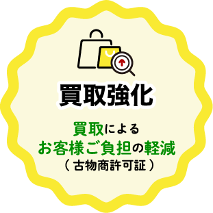 買取強化 買取によるお客様ご負担の軽減（古物商許可証）_遺品整理・買取のGreen's