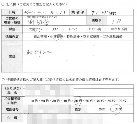 K様　50代　女性 （東京都 町田市）